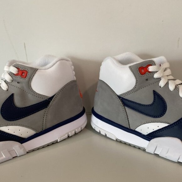 Nike Air Trainer 1 White Midnight Navy Medium Grey Size 9.5 - Picture 7 of 13